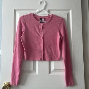 Pink button up long sleeve